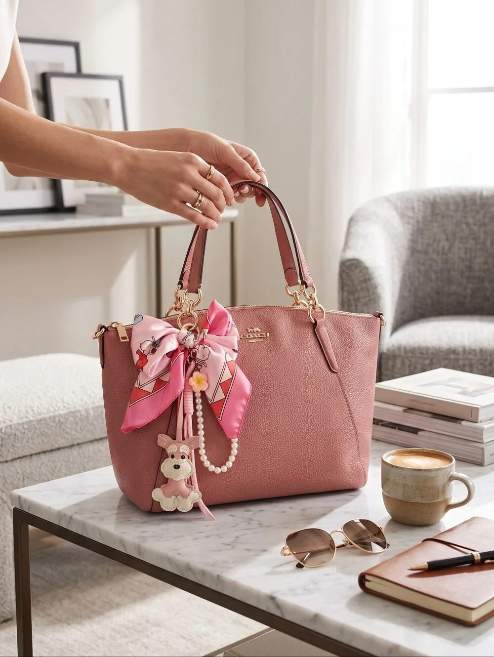 Coach Vintage Small Kelsey Satchel in Pink